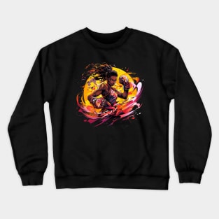 Muay Thai Girl Crewneck Sweatshirt